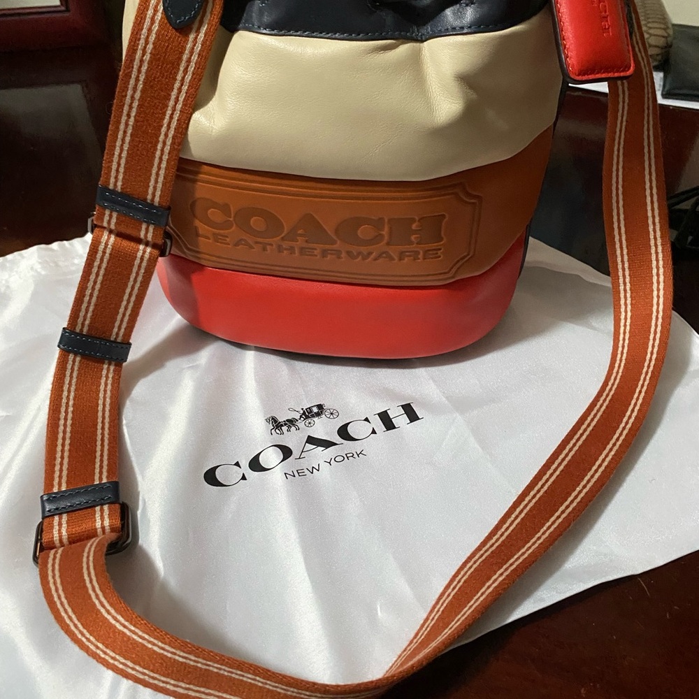 Coach Tricolor Leather Crossbody Bag